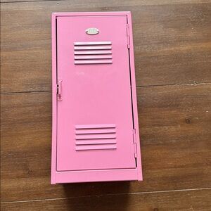 Desktop metal locker cabinet organizer for makeup school supplies doll furniture